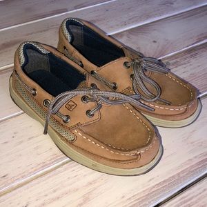 Boys Sperrys Tan